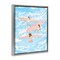 Stupell Industries Surfing Girls Trio Floating Frame, design by Ziwei Li